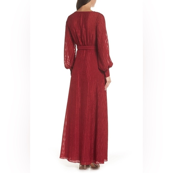 Fame and Partners The Rachel Wrap Gown Red - Picture 2 of 10
